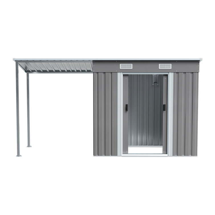 Dakota Fields Cassien Garden With LeanTo 6.5 ft. W x 4 ft. D Metal